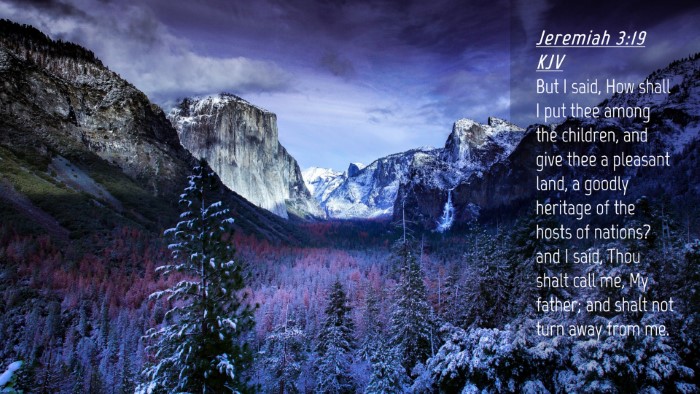 Picture 04 - Jeremiah 3:19 KJV Desktop Wallpaper - But I said, How shall I put thee among the - Desktop Bible Verse Wallpaper