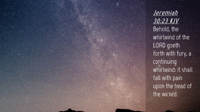 Picture 04 - Jeremiah 30:23 KJV Desktop Wallpaper - Behold, the whirlwind of the LORD goeth forth - Desktop Bible Verse Wallpaper