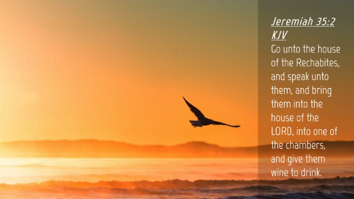 Picture 04 - Jeremiah 35:2 KJV Desktop Wallpaper - Go unto the house of the Rechabites, and speak - Desktop Bible Verse Wallpaper