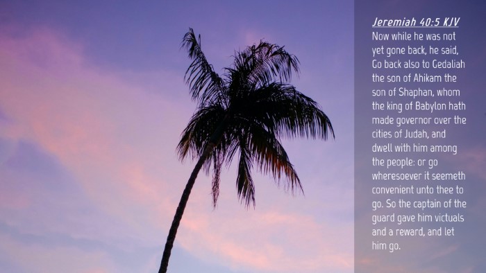 Picture 04 - Jeremiah 40:5 KJV Desktop Wallpaper - Now while he was not yet gone back, he said, Go - Desktop Bible Verse Wallpaper