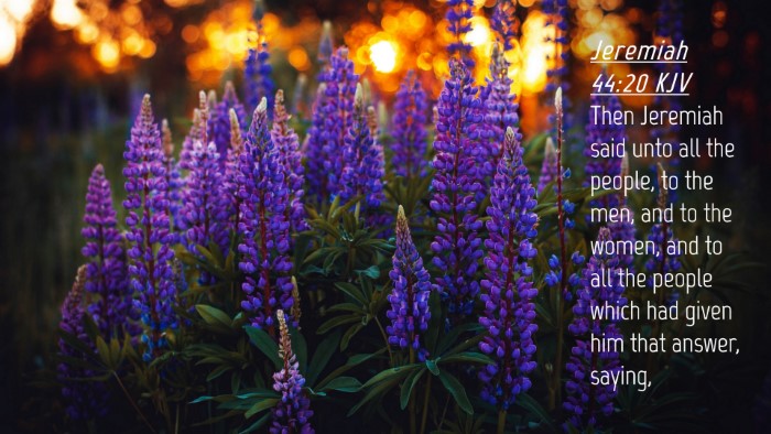 Picture 04 - Jeremiah 44:20 KJV Desktop Wallpaper - Then Jeremiah said unto all the people, to the - Desktop Bible Verse Wallpaper