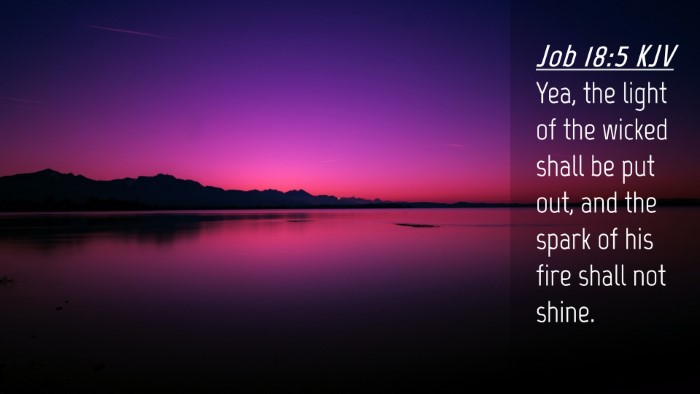 Picture 04 - Job 18:5 KJV Desktop Wallpaper - Yea, the light of the wicked shall be put out, - Desktop Bible Verse Wallpaper