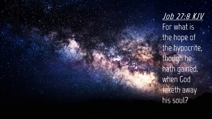 Picture 04 - Job 27:8 KJV Desktop Wallpaper - For what is the hope of the hypocrite, though he - Desktop Bible Verse Wallpaper