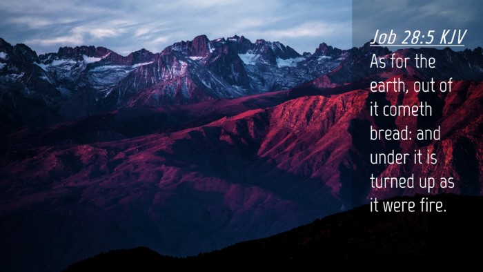 Picture 04 - Job 28:5 KJV Desktop Wallpaper - As for the earth, out of it cometh bread: and - Desktop Bible Verse Wallpaper