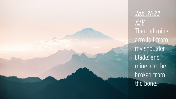 Picture 04 - Job 31:22 KJV Desktop Wallpaper - Then let mine arm fall from my shoulder blade, - Desktop Bible Verse Wallpaper