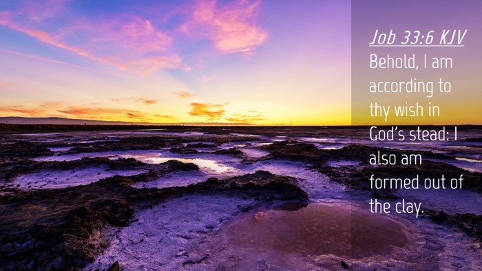 Picture 04 - Job 33:6 KJV Desktop Wallpaper - Behold, I am according to thy wish in God's - Desktop Bible Verse Wallpaper