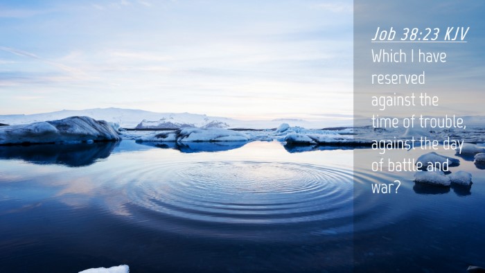 Picture 04 - Job 38:23 KJV Desktop Wallpaper - Which I have reserved against the time of - Desktop Bible Verse Wallpaper