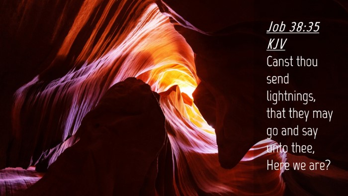 Picture 04 - Job 38:35 KJV Desktop Wallpaper - Canst thou send lightnings, that they may go and - Desktop Bible Verse Wallpaper