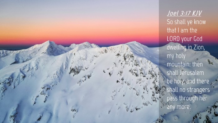 Picture 04 - Joel 3:17 KJV Desktop Wallpaper - So shall ye know that I am the LORD your God - Desktop Bible Verse Wallpaper