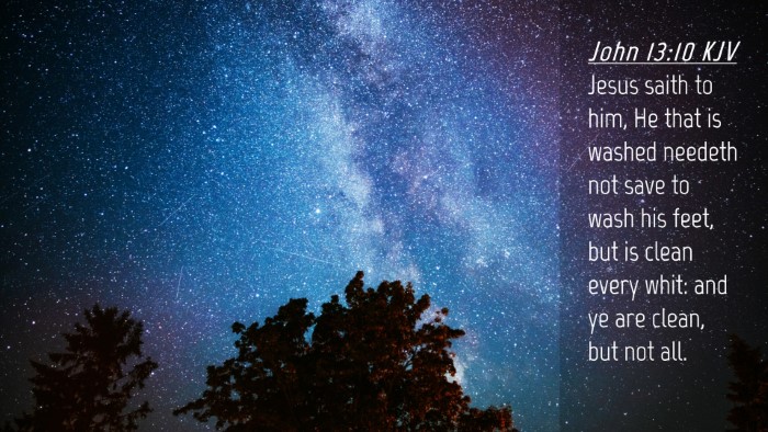 Picture 04 - John 13:10 KJV Desktop Wallpaper - Jesus saith to him, He that is washed needeth not - Desktop Bible Verse Wallpaper