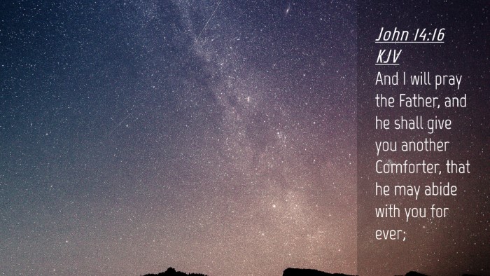 Picture 04 - John 14:16 KJV Desktop Wallpaper - And I will pray the Father, and he shall give you - Desktop Bible Verse Wallpaper