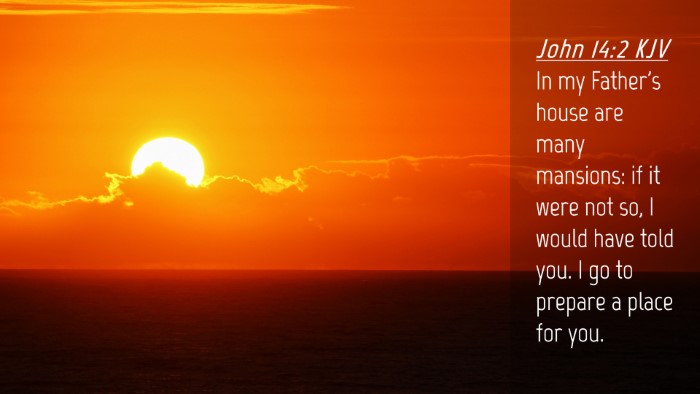 Picture 04 - John 14:2 KJV Desktop Wallpaper - In my Father's house are many mansions: if it - Desktop Bible Verse Wallpaper