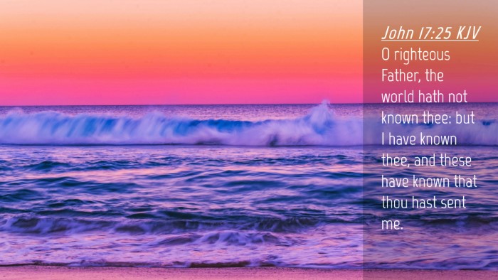 Picture 04 - John 17:25 KJV Desktop Wallpaper - O righteous Father, the world hath not known - Desktop Bible Verse Wallpaper