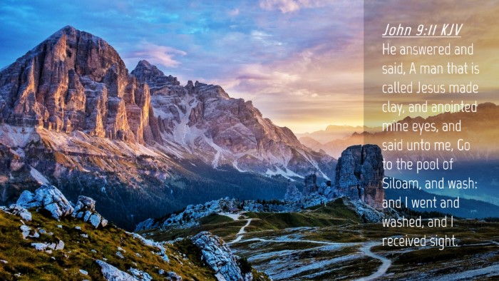 Picture 04 - John 9:11 KJV Desktop Wallpaper - He answered and said, A man that is called Jesus - Desktop Bible Verse Wallpaper