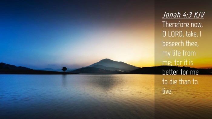 Picture 04 - Jonah 4:3 KJV Desktop Wallpaper - Therefore now, O LORD, take, I beseech thee, my - Desktop Bible Verse Wallpaper