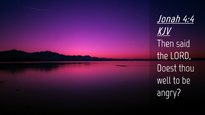 Picture 04 - Jonah 4:4 KJV Desktop Wallpaper - Then said the LORD, Doest thou well to be - Desktop Bible Verse Wallpaper