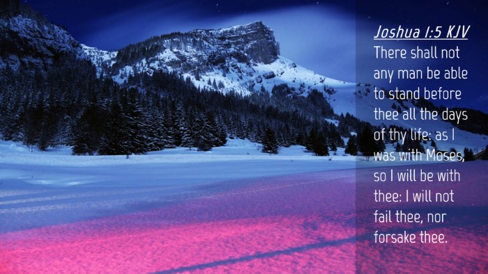 Picture 04 - Joshua 1:5 KJV Desktop Wallpaper - There shall not any man be able to stand before - Desktop Bible Verse Wallpaper
