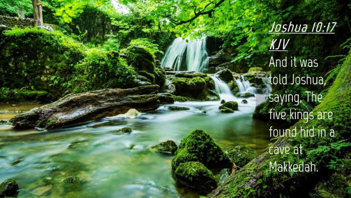 Picture 04 - Joshua 10:17 KJV Desktop Wallpaper - And it was told Joshua, saying, The five kings - Desktop Bible Verse Wallpaper
