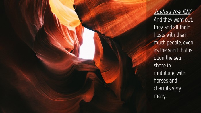 Picture 04 - Joshua 11:4 KJV Desktop Wallpaper - And they went out, they and all their hosts with - Desktop Bible Verse Wallpaper
