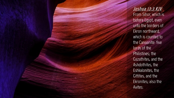 Picture 04 - Joshua 13:3 KJV Desktop Wallpaper - From Sihor, which is before Egypt, even unto the - Desktop Bible Verse Wallpaper