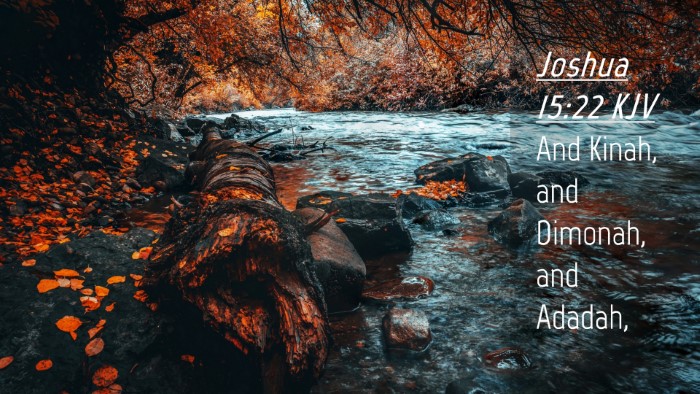 Picture 04 - Joshua 15:22 KJV Desktop Wallpaper - And Kinah, and Dimonah, and - Desktop Bible Verse Wallpaper