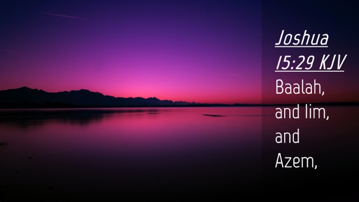 Picture 04 - Joshua 15:29 KJV Desktop Wallpaper - Baalah, and Iim, and - Desktop Bible Verse Wallpaper