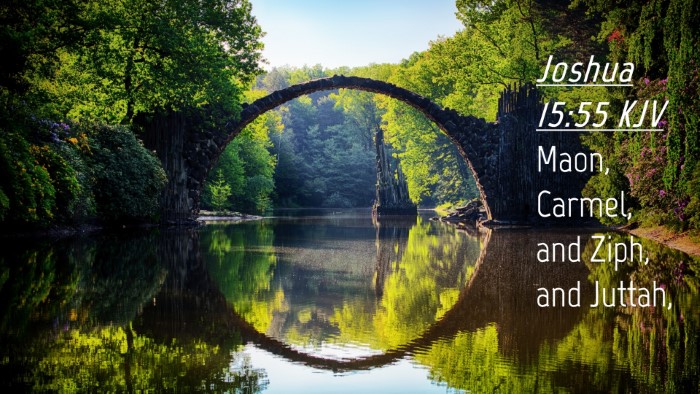 Picture 04 - Joshua 15:55 KJV Desktop Wallpaper - Maon, Carmel, and Ziph, and - Desktop Bible Verse Wallpaper