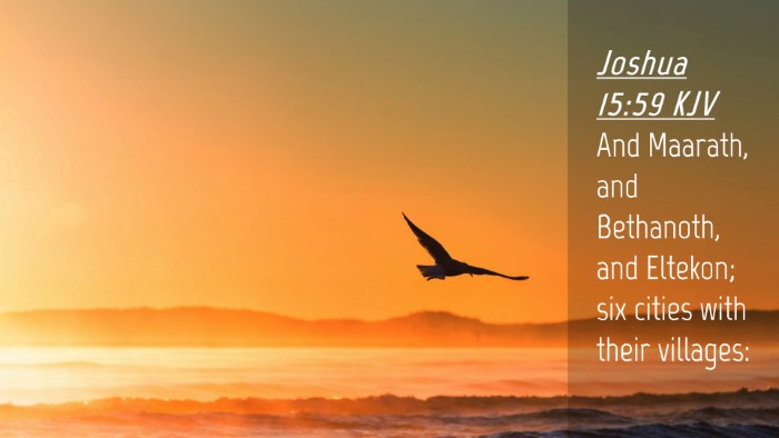 Picture 04 - Joshua 15:59 KJV Desktop Wallpaper - And Maarath, and Bethanoth, and Eltekon; six - Desktop Bible Verse Wallpaper