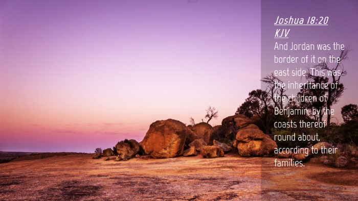 Picture 04 - Joshua 18:20 KJV Desktop Wallpaper - And Jordan was the border of it on the east side. - Desktop Bible Verse Wallpaper