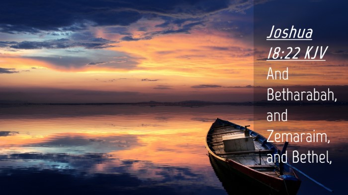 Picture 04 - Joshua 18:22 KJV Desktop Wallpaper - And Betharabah, and Zemaraim, and - Desktop Bible Verse Wallpaper