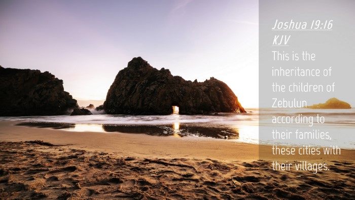 Picture 04 - Joshua 19:16 KJV Desktop Wallpaper - This is the inheritance of the children of - Desktop Bible Verse Wallpaper