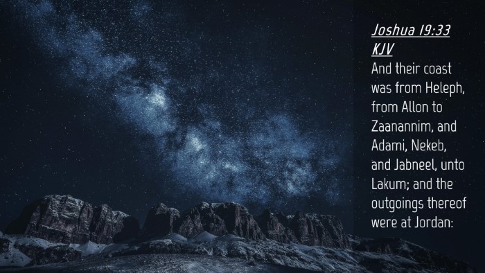 Picture 04 - Joshua 19:33 KJV Desktop Wallpaper - And their coast was from Heleph, from Allon to - Desktop Bible Verse Wallpaper