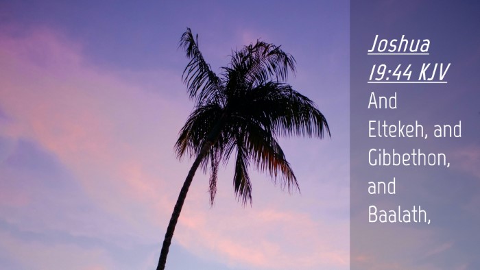 Picture 04 - Joshua 19:44 KJV Desktop Wallpaper - And Eltekeh, and Gibbethon, and - Desktop Bible Verse Wallpaper