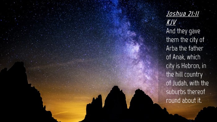 Picture 04 - Joshua 21:11 KJV Desktop Wallpaper - And they gave them the city of Arba the father of - Desktop Bible Verse Wallpaper