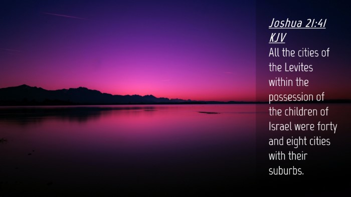 Picture 04 - Joshua 21:41 KJV Desktop Wallpaper - All the cities of the Levites within the - Desktop Bible Verse Wallpaper