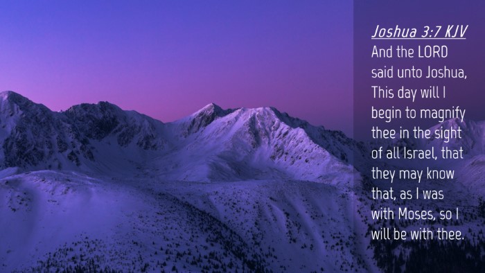 Picture 04 - Joshua 3:7 KJV Desktop Wallpaper - And the LORD said unto Joshua, This day will I - Desktop Bible Verse Wallpaper