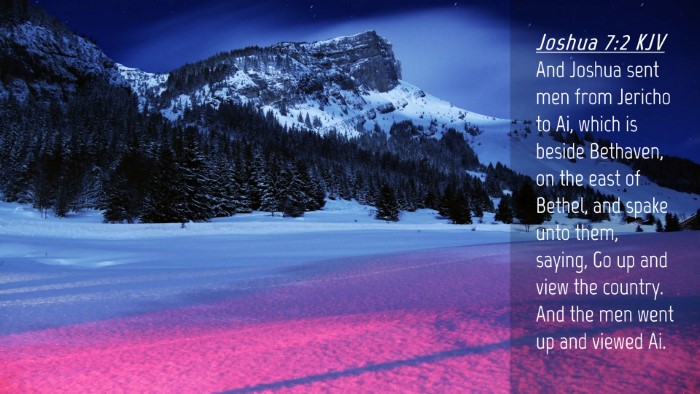 Picture 04 - Joshua 7:2 KJV Desktop Wallpaper - And Joshua sent men from Jericho to Ai, which is - Desktop Bible Verse Wallpaper