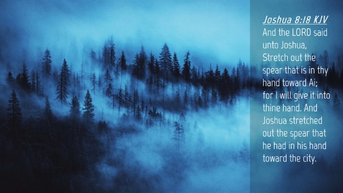 Picture 04 - Joshua 8:18 KJV Desktop Wallpaper - And the LORD said unto Joshua, Stretch out the - Desktop Bible Verse Wallpaper