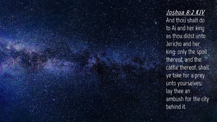 Picture 04 - Joshua 8:2 KJV Desktop Wallpaper - And thou shalt do to Ai and her king as thou - Desktop Bible Verse Wallpaper