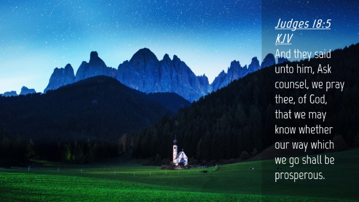 Picture 04 - Judges 18:5 KJV Desktop Wallpaper - And they said unto him, Ask counsel, we pray - Desktop Bible Verse Wallpaper