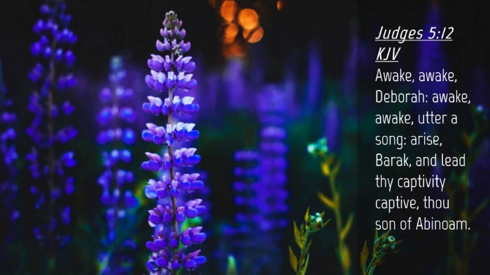 Picture 04 - Judges 5:12 KJV Desktop Wallpaper - Awake, awake, Deborah: awake, awake, utter a - Desktop Bible Verse Wallpaper