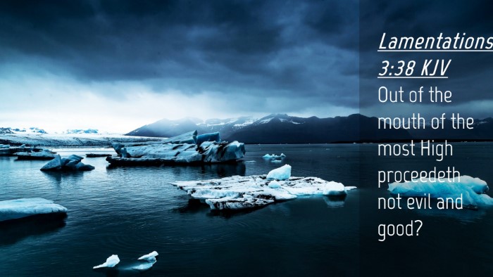 Picture 04 - Lamentations 3:38 KJV Desktop Wallpaper - Out of the mouth of the most High proceedeth not - Desktop Bible Verse Wallpaper