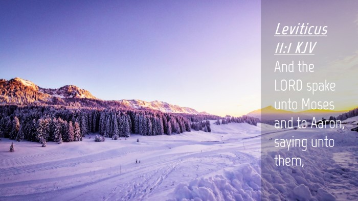 Picture 04 - Leviticus 11:1 KJV Desktop Wallpaper - And the LORD spake unto Moses and to Aaron, - Desktop Bible Verse Wallpaper