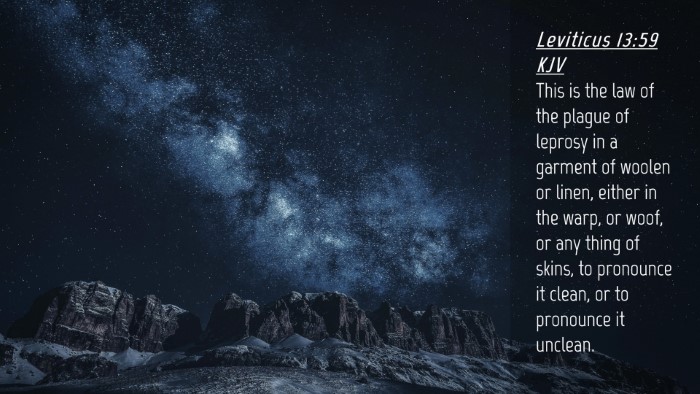 Picture 04 - Leviticus 13:59 KJV Desktop Wallpaper - This is the law of the plague of leprosy in a - Desktop Bible Verse Wallpaper