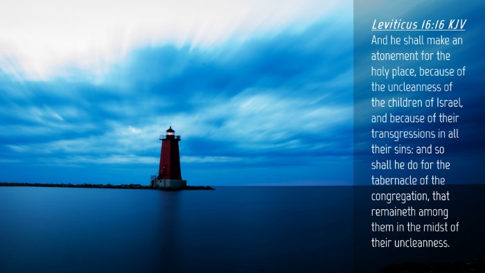 Picture 04 - Leviticus 16:16 KJV Desktop Wallpaper - And he shall make an atonement for the holy - Desktop Bible Verse Wallpaper