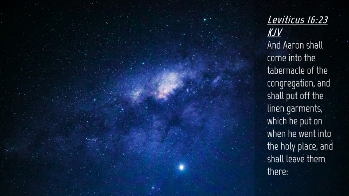 Picture 04 - Leviticus 16:23 KJV Desktop Wallpaper - And Aaron shall come into the tabernacle of the - Desktop Bible Verse Wallpaper
