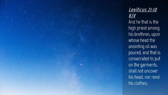 Picture 04 - Leviticus 21:10 KJV Desktop Wallpaper - And he that is the high priest among his - Desktop Bible Verse Wallpaper