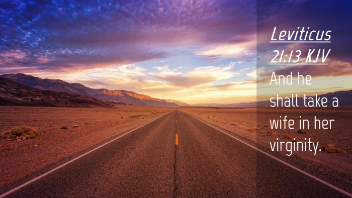 Picture 04 - Leviticus 21:13 KJV Desktop Wallpaper - And he shall take a wife in her - Desktop Bible Verse Wallpaper