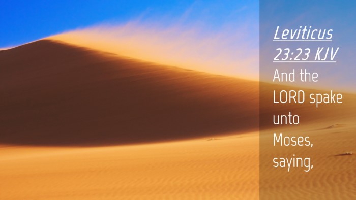 Picture 04 - Leviticus 23:23 KJV Desktop Wallpaper - And the LORD spake unto Moses, - Desktop Bible Verse Wallpaper