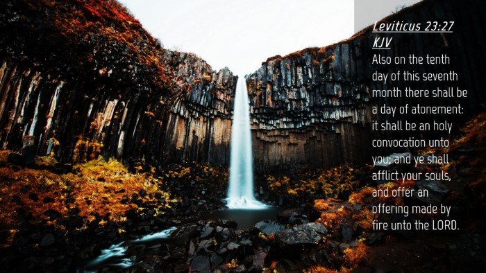 Picture 04 - Leviticus 23:27 KJV Desktop Wallpaper - Also on the tenth day of this seventh month there - Desktop Bible Verse Wallpaper